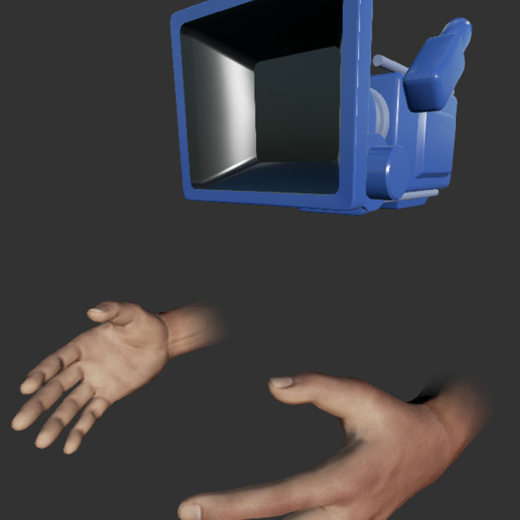 The player avatars for VR and screen play