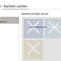 The tile search screen