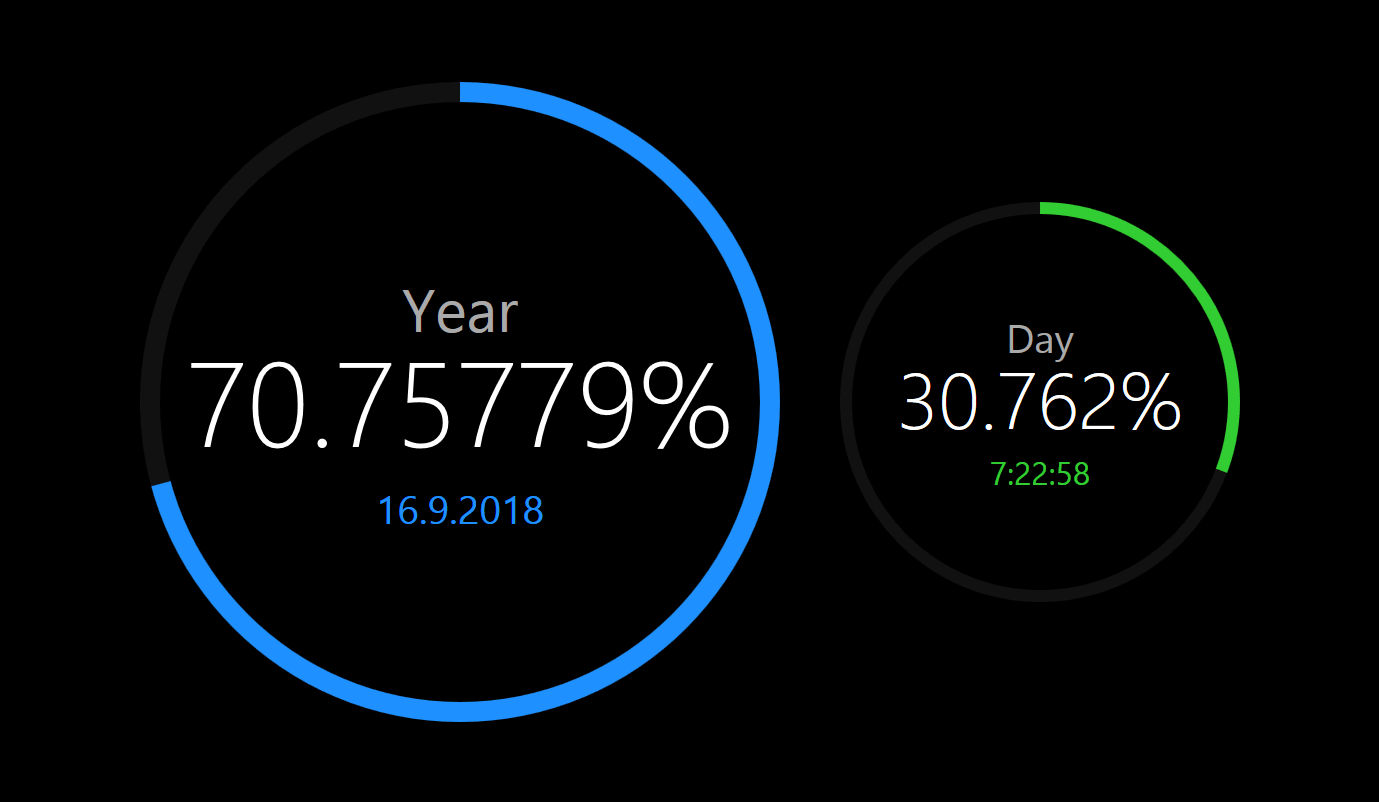 The demo with the dark theme